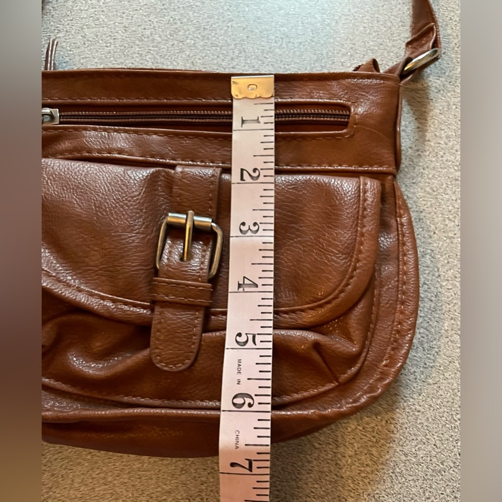 Payless Brown Faux Leather Crossbody Bag - Picture 8 of 11